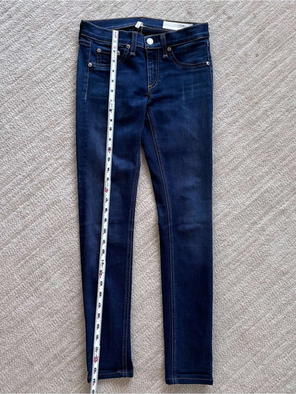 rag & bone Dark Blue Skinny Jeans Denim Women’s 25 - Picture 8 of 13